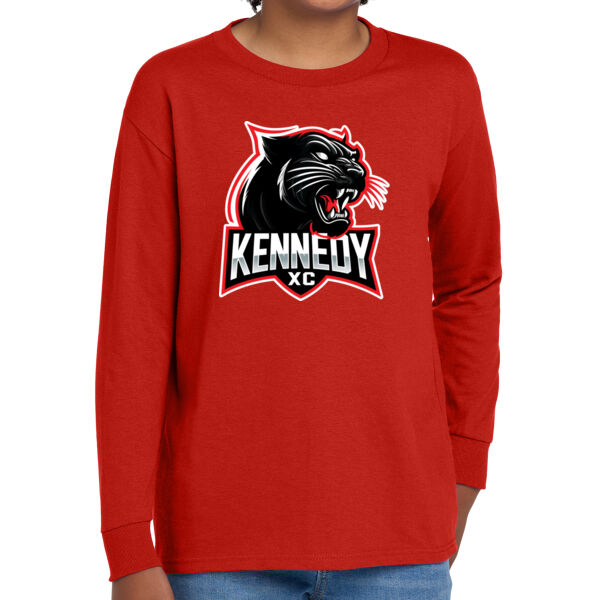 Kennedy XC  - Youth Heavy Cotton 100% Cotton Long Sleeve T Shirt Thumbnail